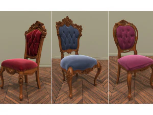 klassieke stoel 3D Model