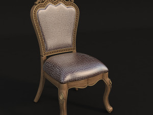dinning classic table chair Modèle 3D