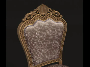 dinning classic table chair 3D Model