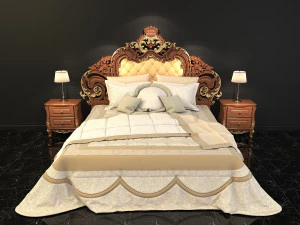 klassiek bed 3D Model