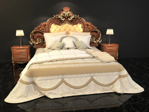 classic bed 3D Model