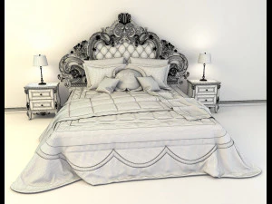classic bed 3D Model