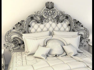 classic bed 3D Model