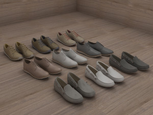 fashion leather shoes 3D Model