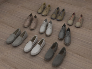 fashion leather shoes Modèle 3D