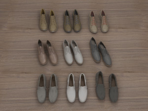 fashion leather shoes Modèle 3D