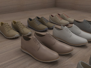 fashion leather shoes Modèle 3D