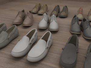 fashion leather shoes Modèle 3D