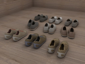 fashion leather shoes Modèle 3D