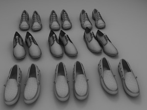 fashion leather shoes Modèle 3D