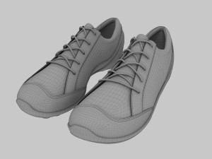 fashion leather shoes Modèle 3D
