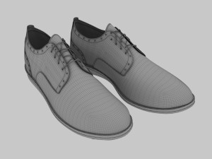 fashion leather shoes Modèle 3D