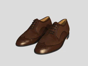 fashion leather shoes 3 3D Model