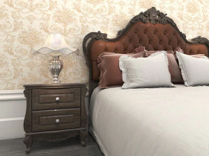 classic bed 2 3D Model