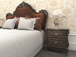 classic bed 2 Modèle 3D