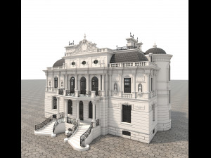 classic villa 2 3D Model