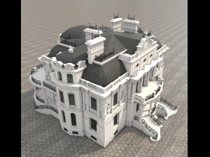 클래식 빌라 2 3D 모델