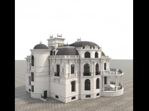 클래식 빌라 2 3D 모델