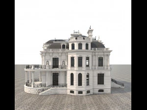 클래식 빌라 2 3D 모델