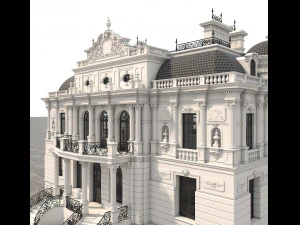 클래식 빌라 2 3D 모델