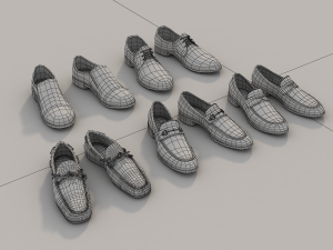 men shoes 3D Model