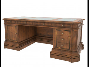 classic office working table set 3D Model