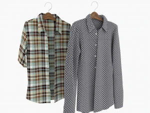 shirt on hanger 3D Model