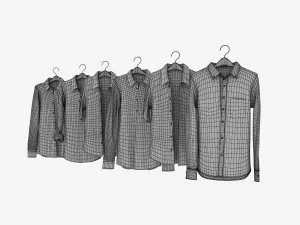 shirt on hanger 3D Model