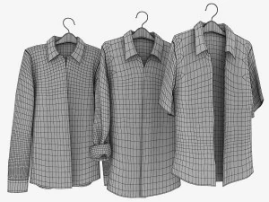 shirt on hanger 3D Model