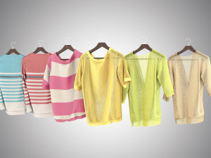 sweater on hanger 3D Model