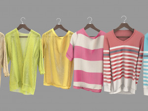 sweater on hanger 3D Model