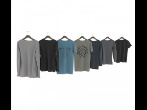 clothed on hanger 3D Model