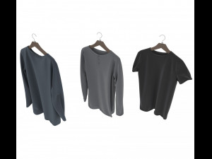 clothed on hanger 3D Model