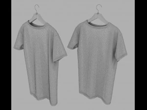 ハンガーに掛けた服を着た状態 3Dモデル