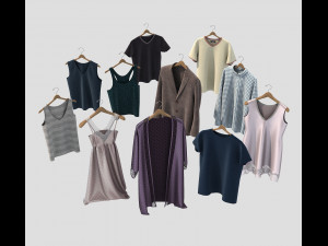 clothed on hanger 2 3D Model