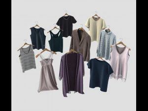 habill&eacute; sur cintre 2 Modèle 3D