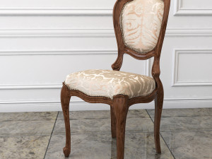 classic carving dinning set Model 3D