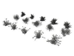 shrub alpine 3 3D Model