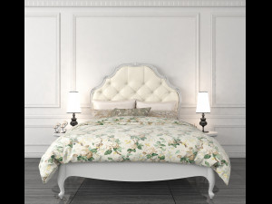 classic bed 4 3D Model