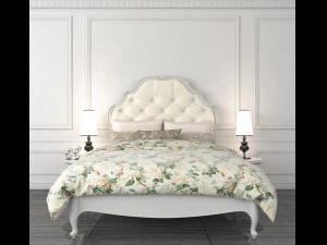 classic bed 4 3D Model