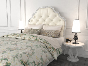 classic bed 4 3D Model