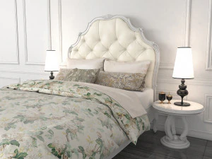 classic bed 4 3D Model