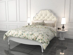 classic bed 4 3D Model