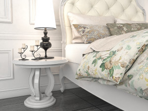classic bed 4 3D Model