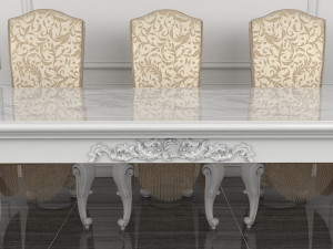 classic dinning set 3D Model