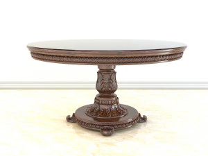 classic carved dinning set 2 3D Model