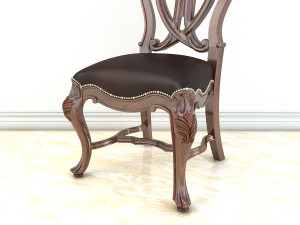 classic carved dinning set 2 3D 模型