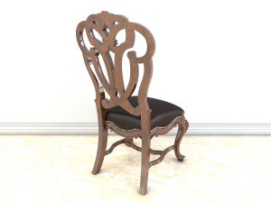 classic carved dinning set 2 3D 模型