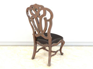 classic carved dinning set 2 3D Model