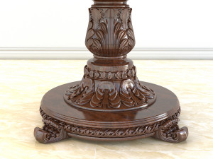 classic carved dinning set 2 3D 模型